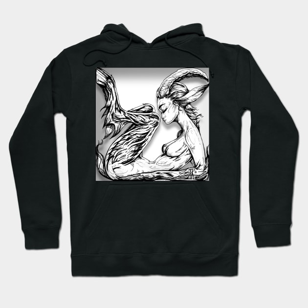 Capricorn / Shadow Box Hoodie by SuarezArt